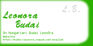 leonora budai business card